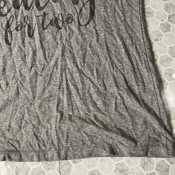 Large Short Sleeve Eating For Two V Neck T Shirt - Picture 3 of 5